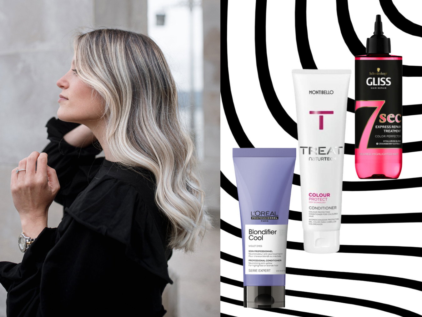 odżywki do włosów rozjaśnianych L'Oreal, Gliss, Montibello