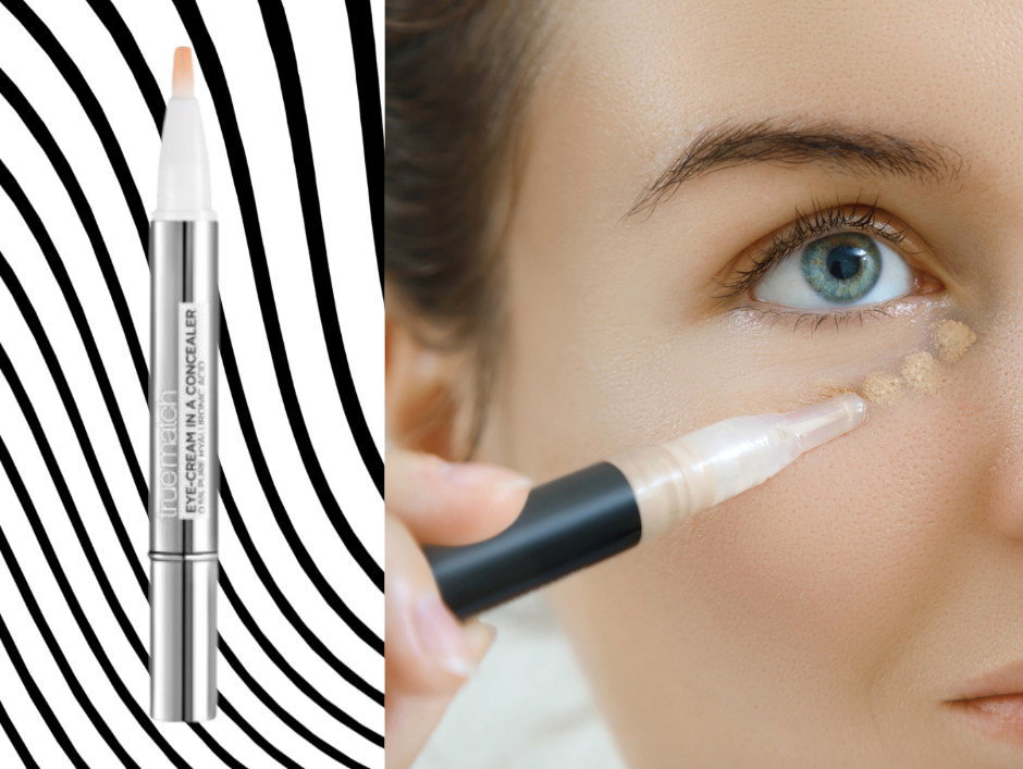Nakładanie korektora L'Oreal Paris Touche Magique pod oczy