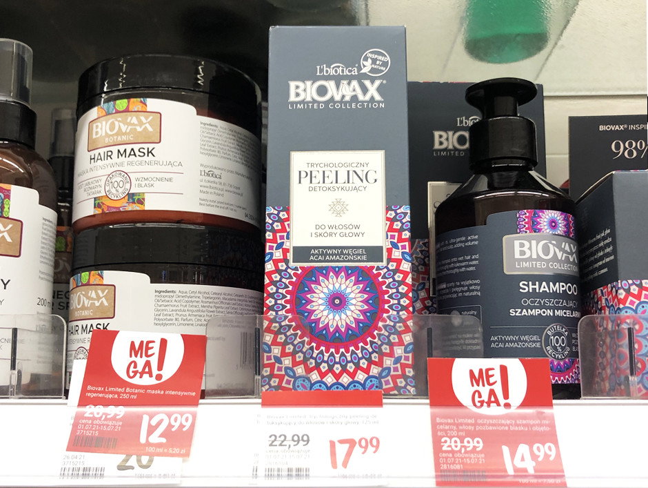 peeling trychologiczny Biowax na promocji w Rossmannie