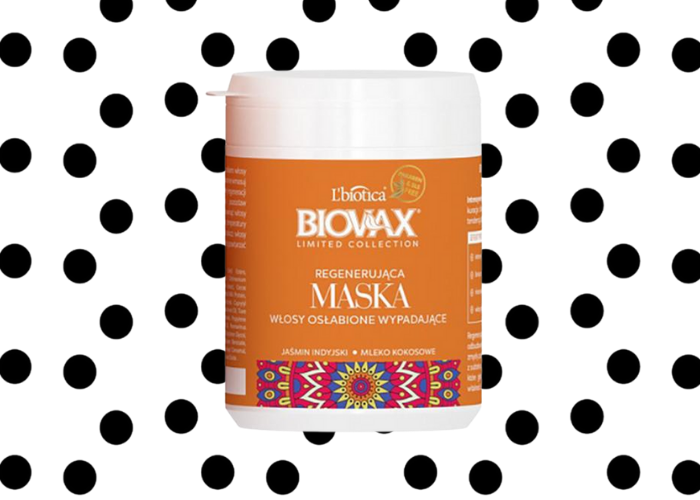 L'biotica, Biovax, Limited Collection, Jaśmin Indyjski i Mleko Kokosowe, Regenerująca maska do włosów osłabionych i wypadających