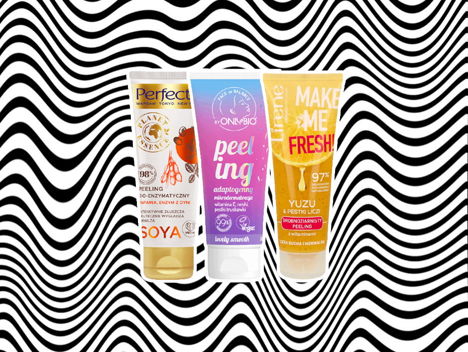peelingi do twarzy z Rossmanna Lirene, OnlyBio, Perfecta
