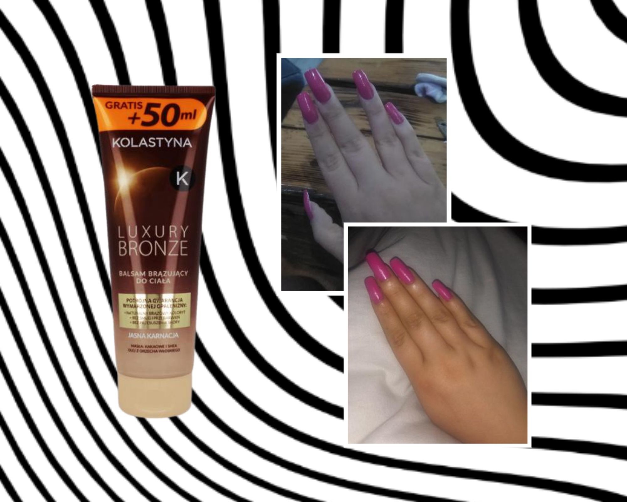 balsam brązujący Kolastyna Luxury Bronze efekty po użyciu