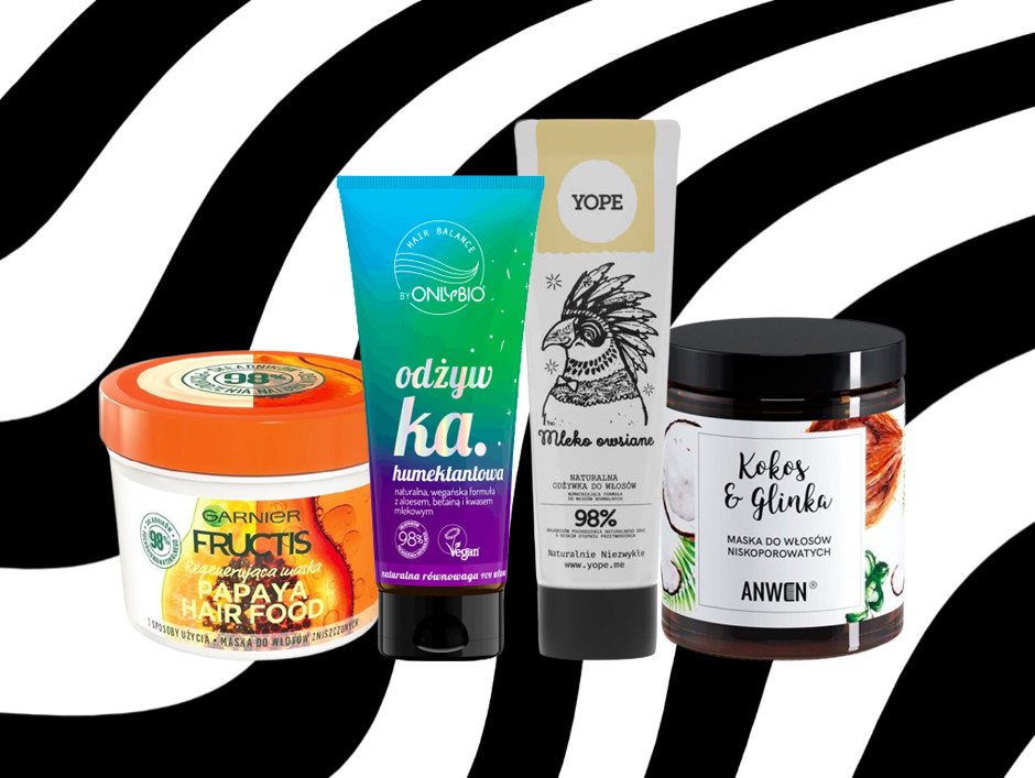 odżywki bez silikonów Garnier, OnlyBio, Yope, Anwen