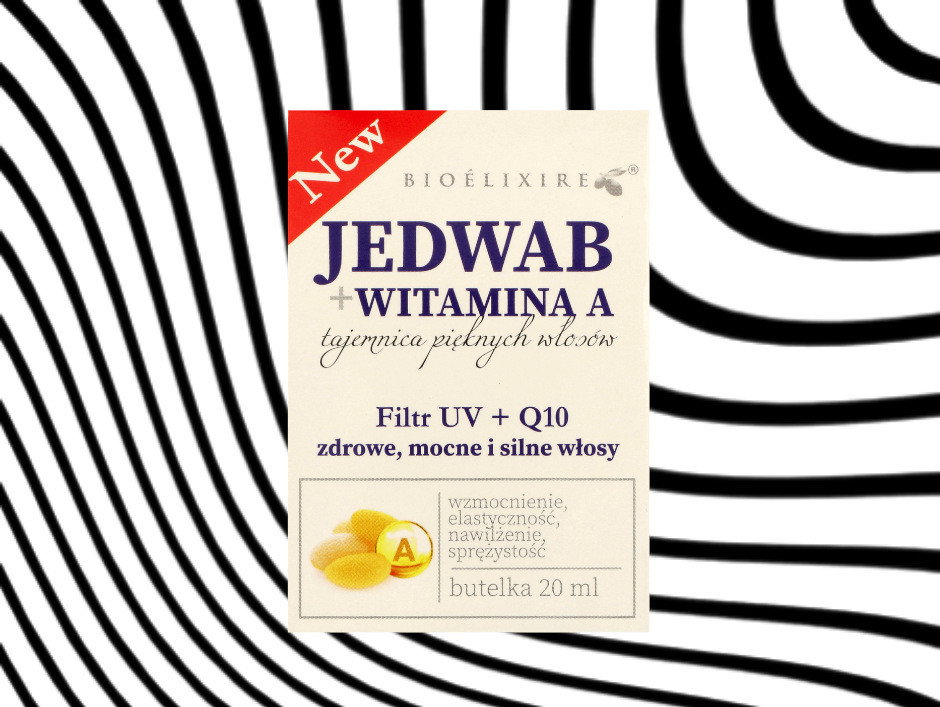 olejek do włosów z jedwabiem i witaminą A Bioelixire