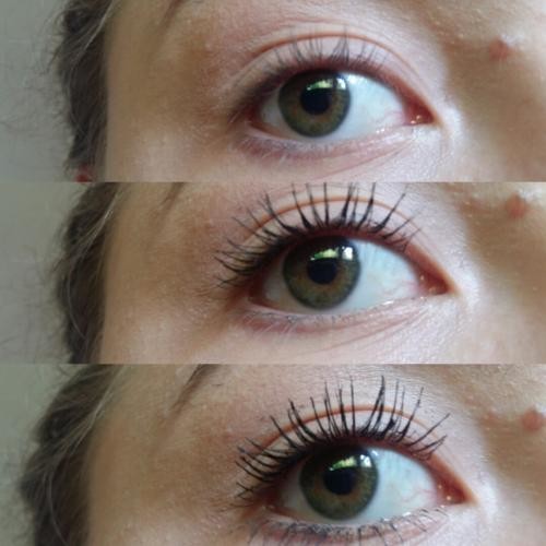 efekt po zastosowaniu tuszu do rzęs Wibo Panoramic Lashes