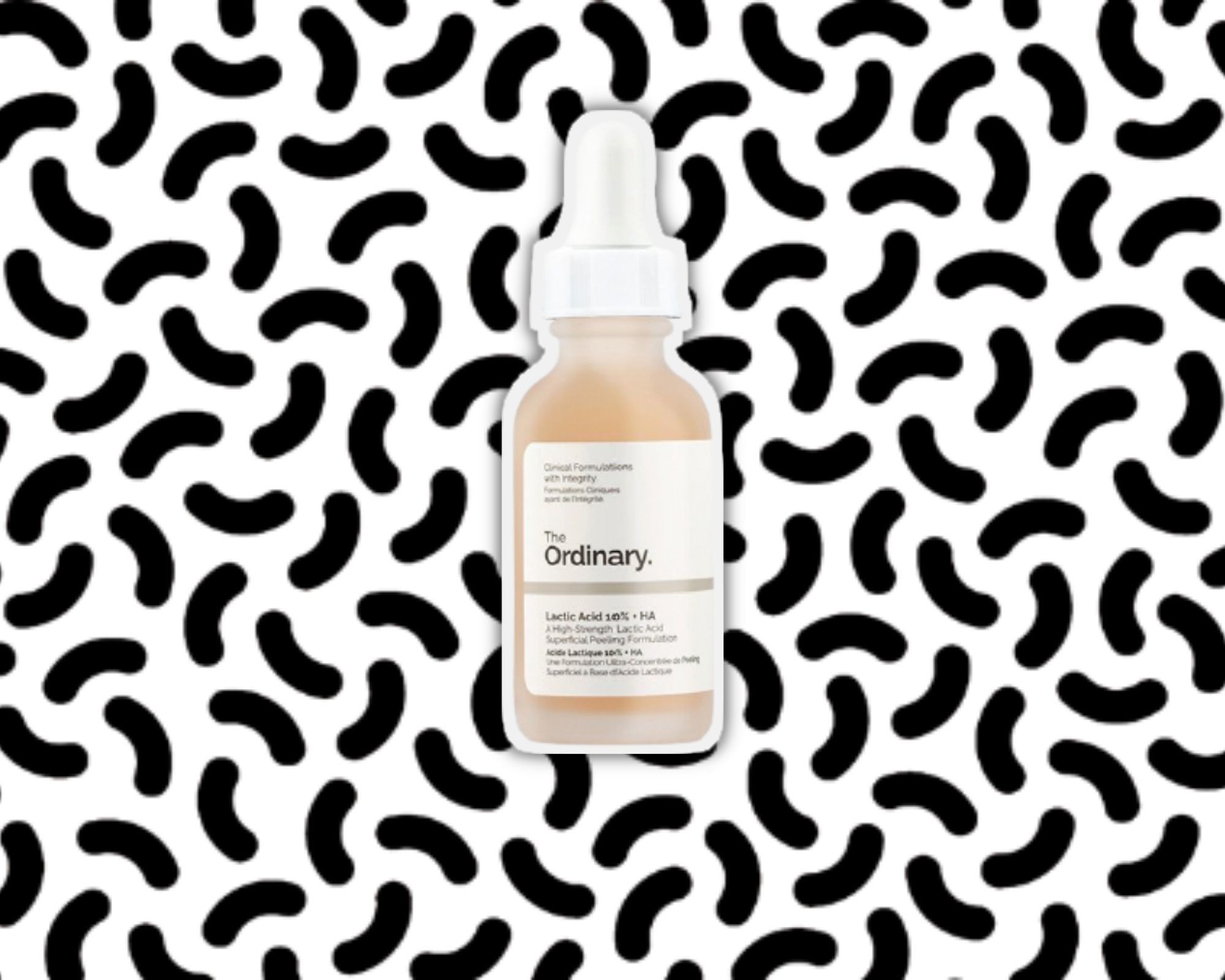 the ordinary lactic acid 10% + HA, peeling kwasowy