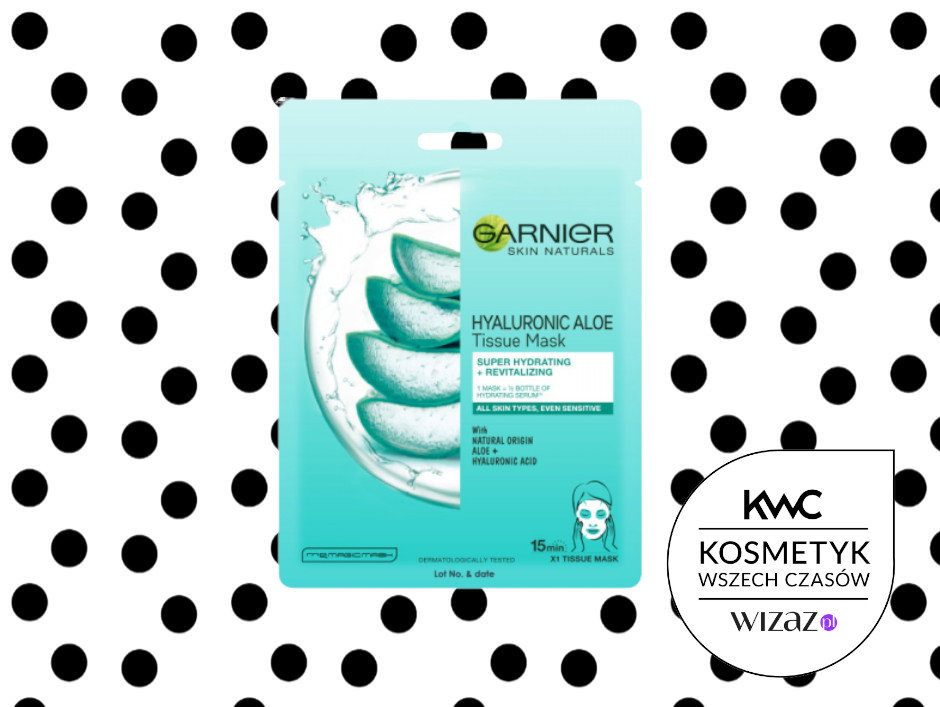 maska w płachcie - Garnier, Skin Naturals, Hyaluronic Aloe Tissue Mask