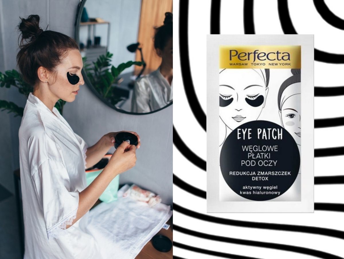 hydrożelowe węglowe płatki pod oczy Perfecta