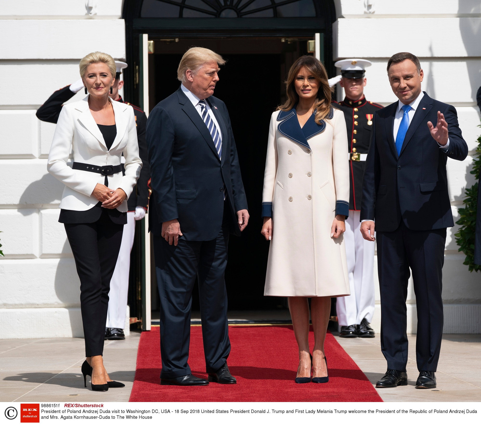 agata duda i donald trump