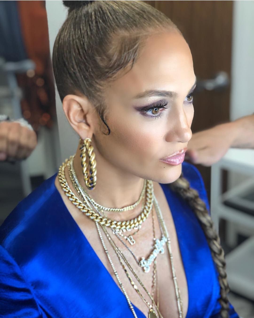 baby hair u Jennifer Lopez