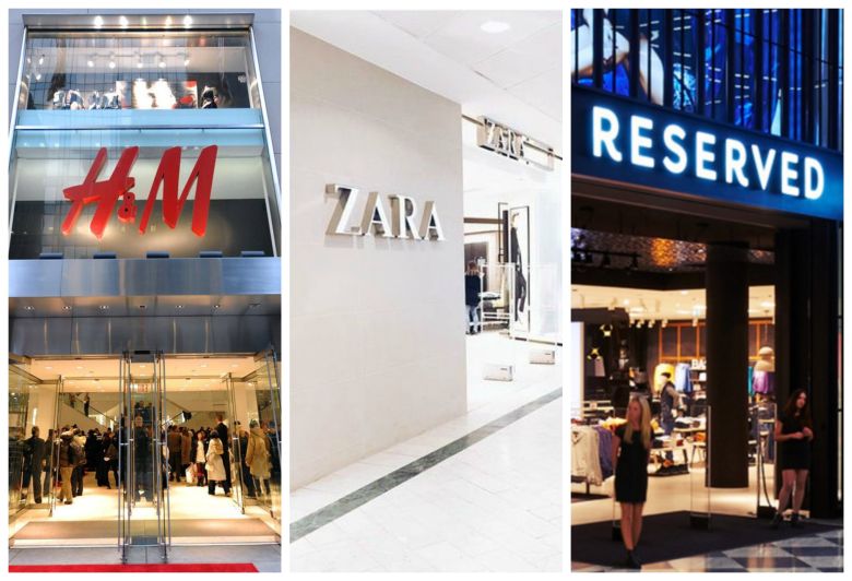 sklepy HM Zara Reserved