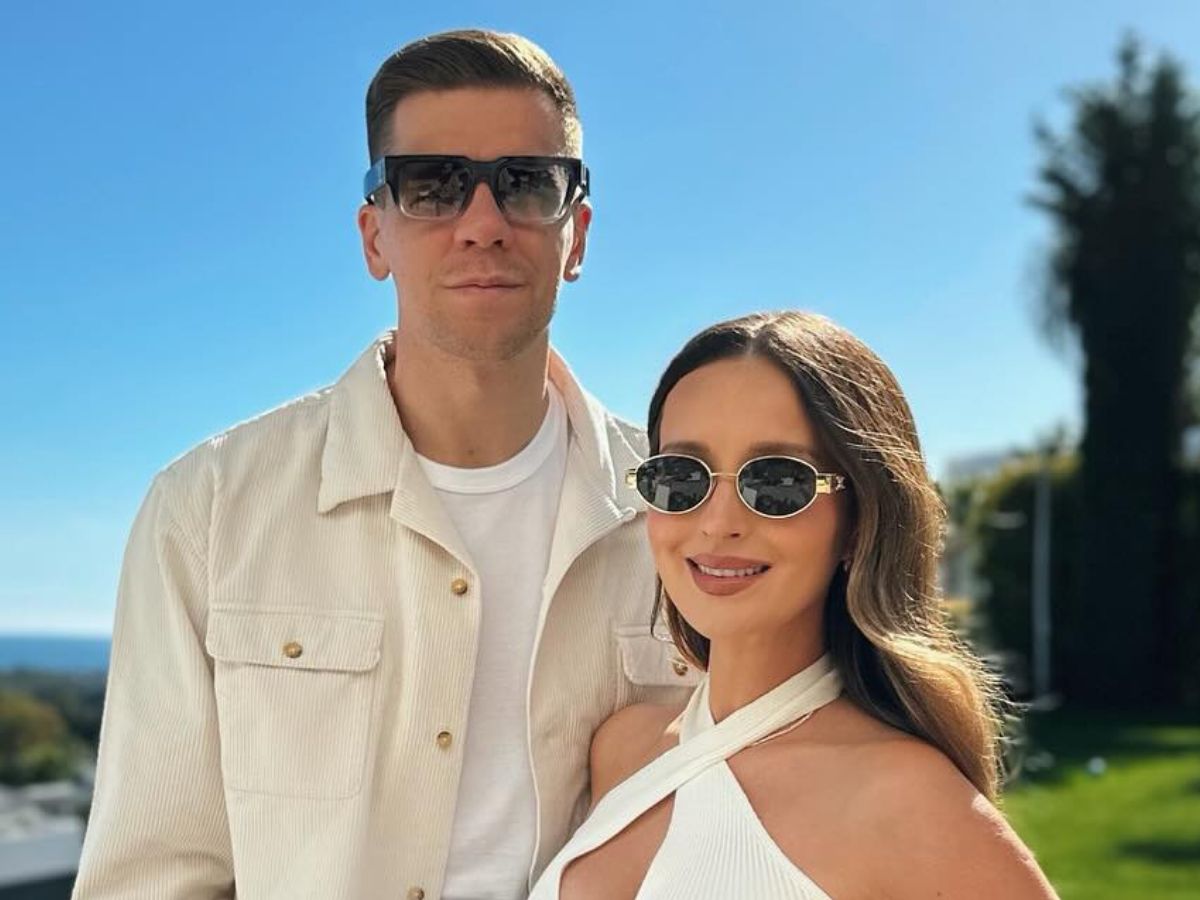 Tak Wojciech Szczęsny powitał Marinę i córkę w domu