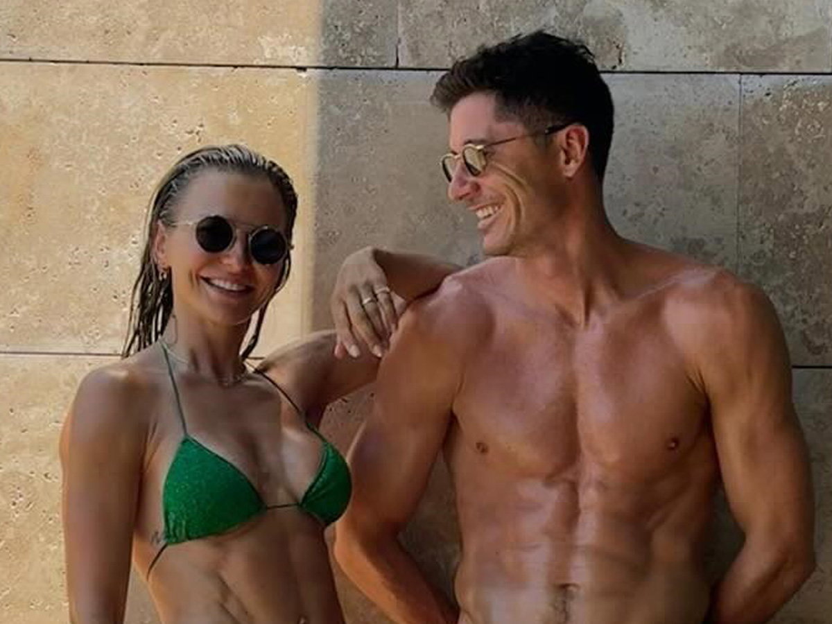 Anna i Robert Lewandowscy na wakacjach