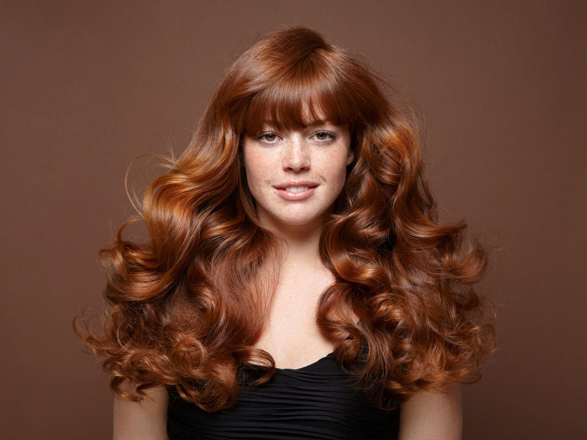 Auburn hair