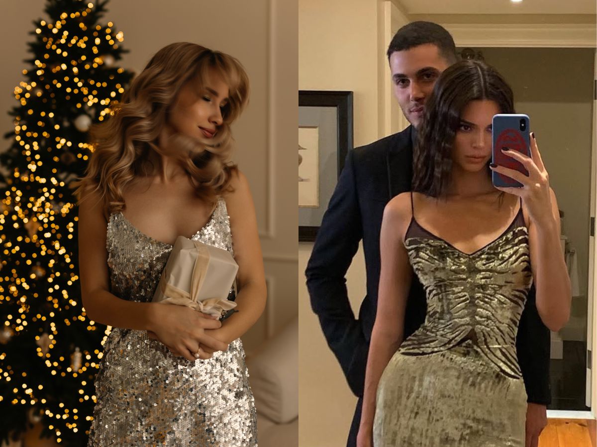 Elegancka sukienka na Wigilię w stylu "chic soirée" zachwyci twoich bliskich. Luksusowe wykończenie z przystępnej półki cenowej!