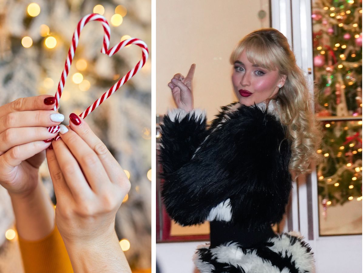 candy cane nails