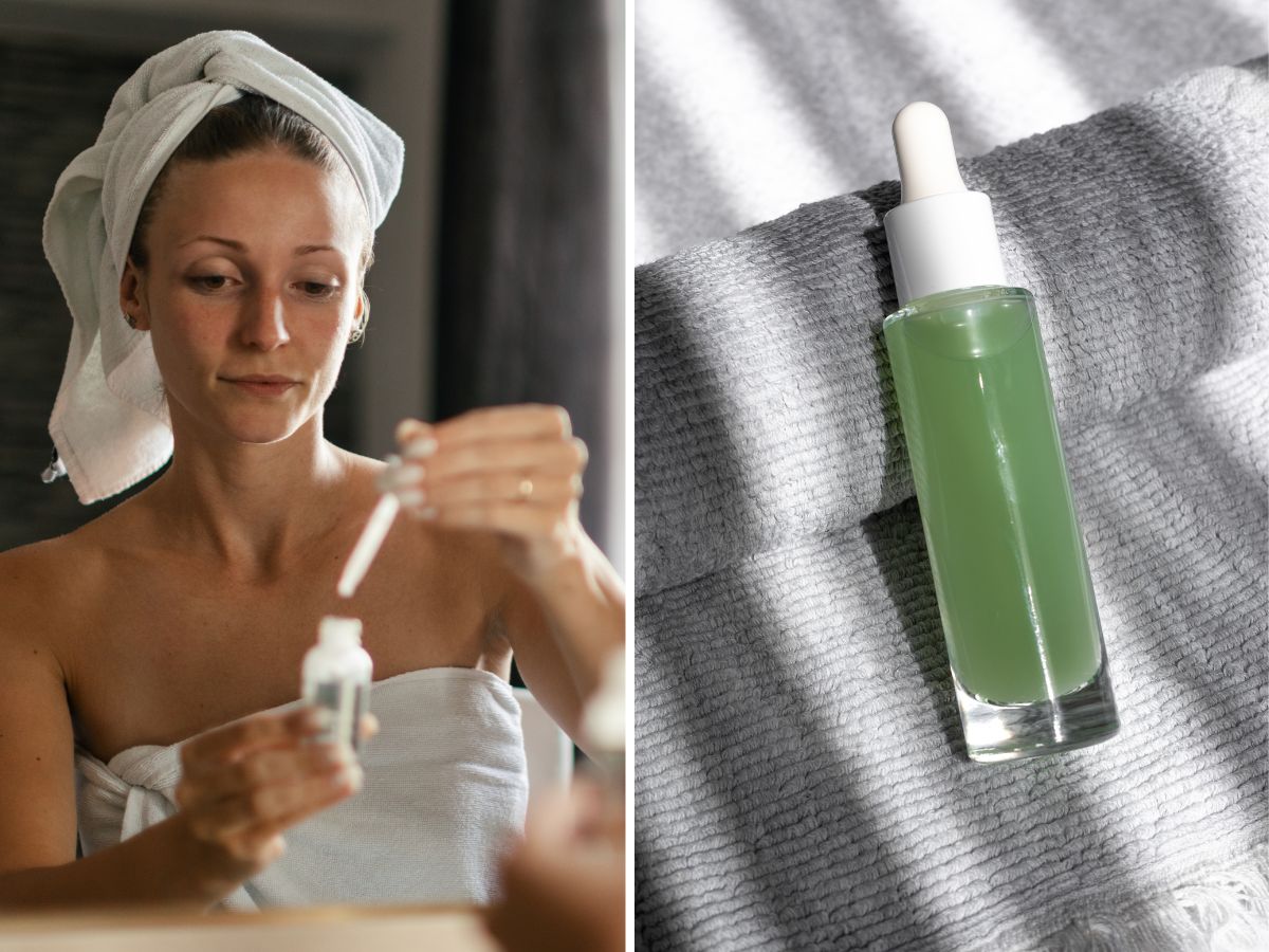 liftingujące serum do twarzy z matchą