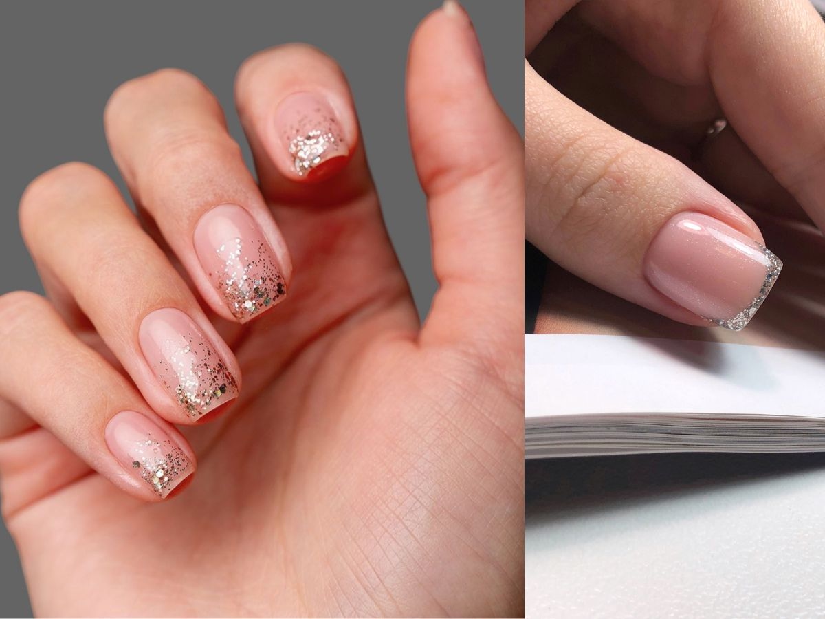 glitter french