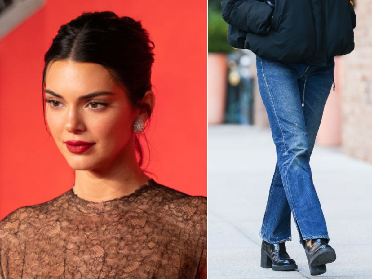 Wyszczuplające spodnie straight high w stylu Kendall Jenner