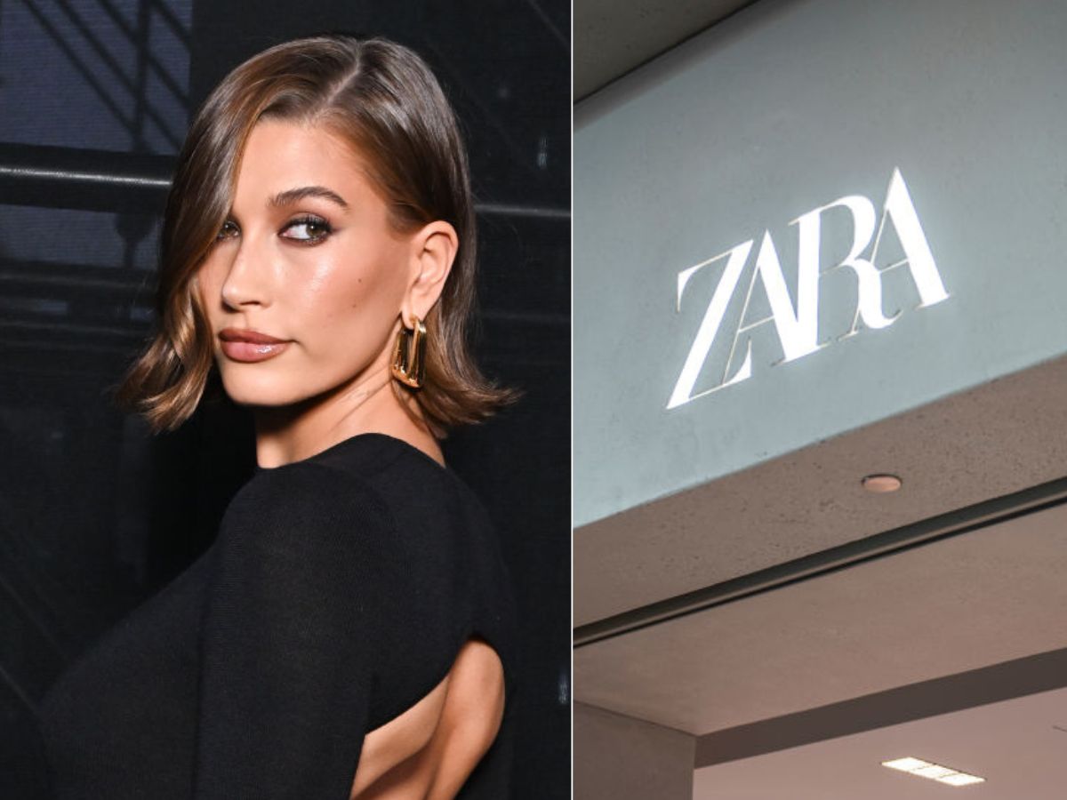 Wyszczuplająca marynarka Hailey Bieber z Zary