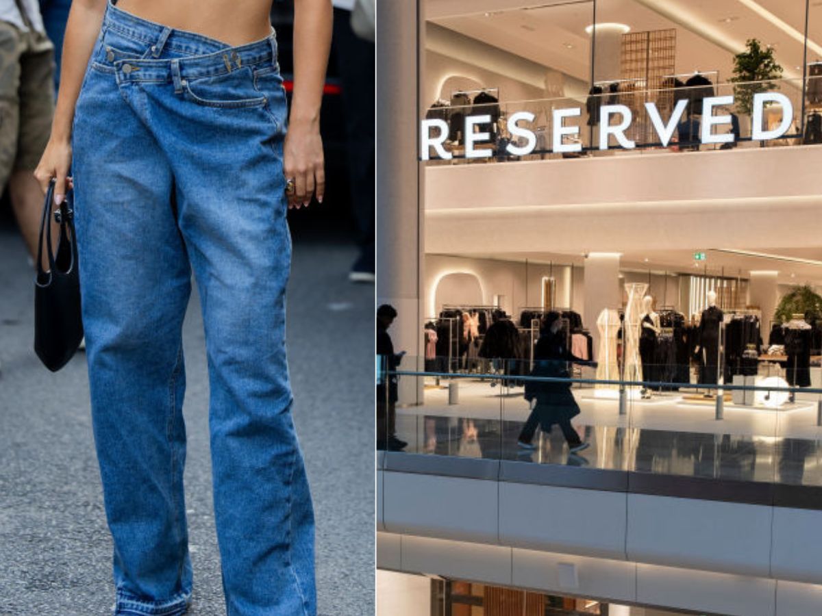 Jeansy z asymetrycznym zapięciem z Reserved