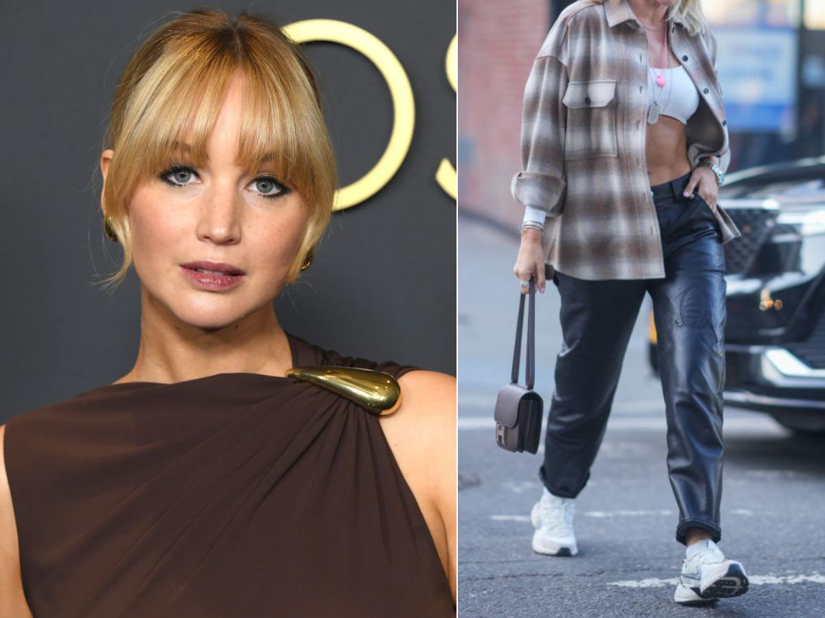 Flanelowa koszula w stylu Jennifer Lawrence