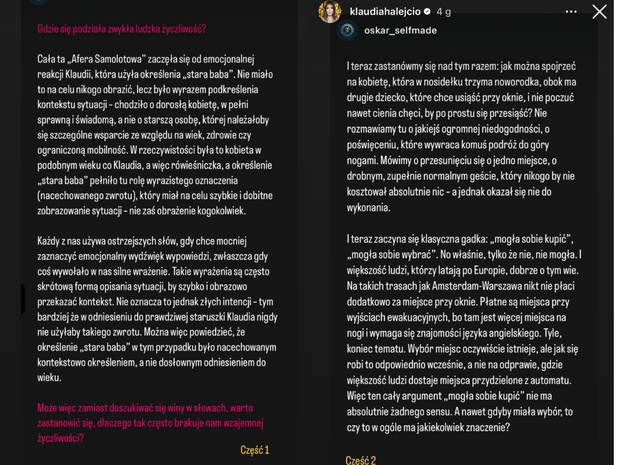 oświadczenie u Halejcio