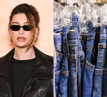 spodnie espresso jeans - Hailey Bieber