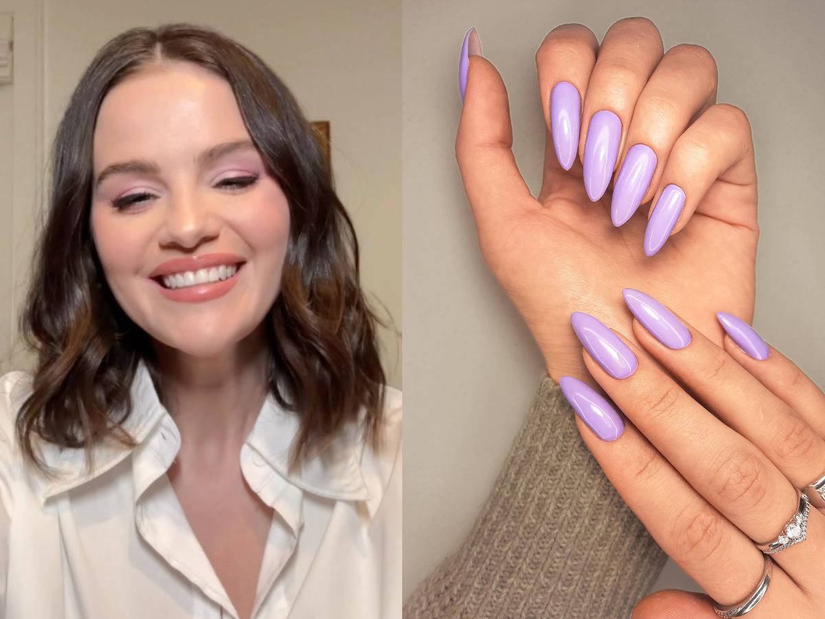 lavender manicure