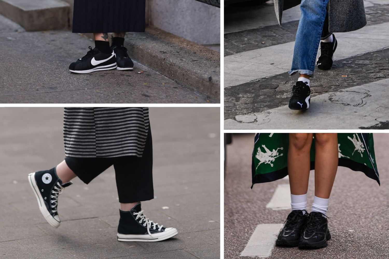 czarne sneakersy damskie