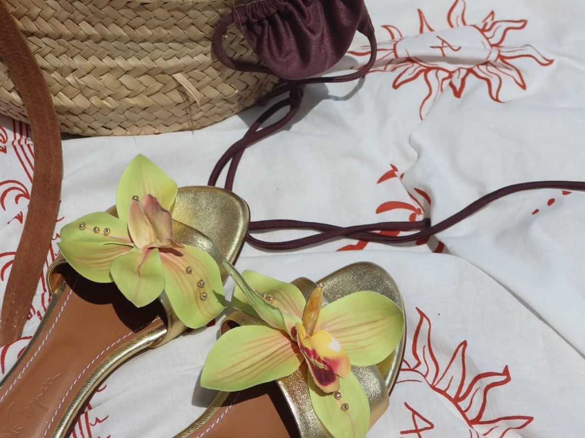 floral sandals