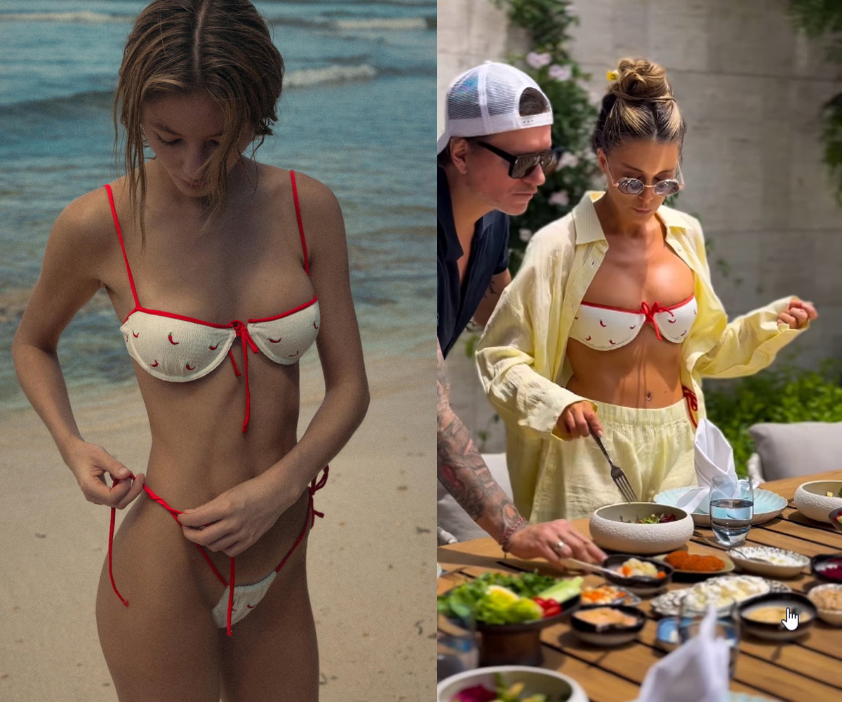 To bikini z ZARA w "chili pattern" stał się hitem Instagrama. Małgorzata ma identyczny komplet