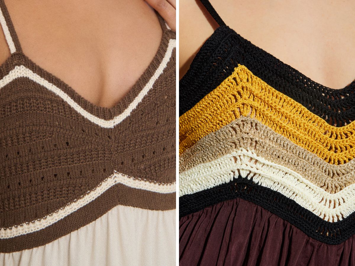 sukienka z crochet top Sinsay VS forte_forte