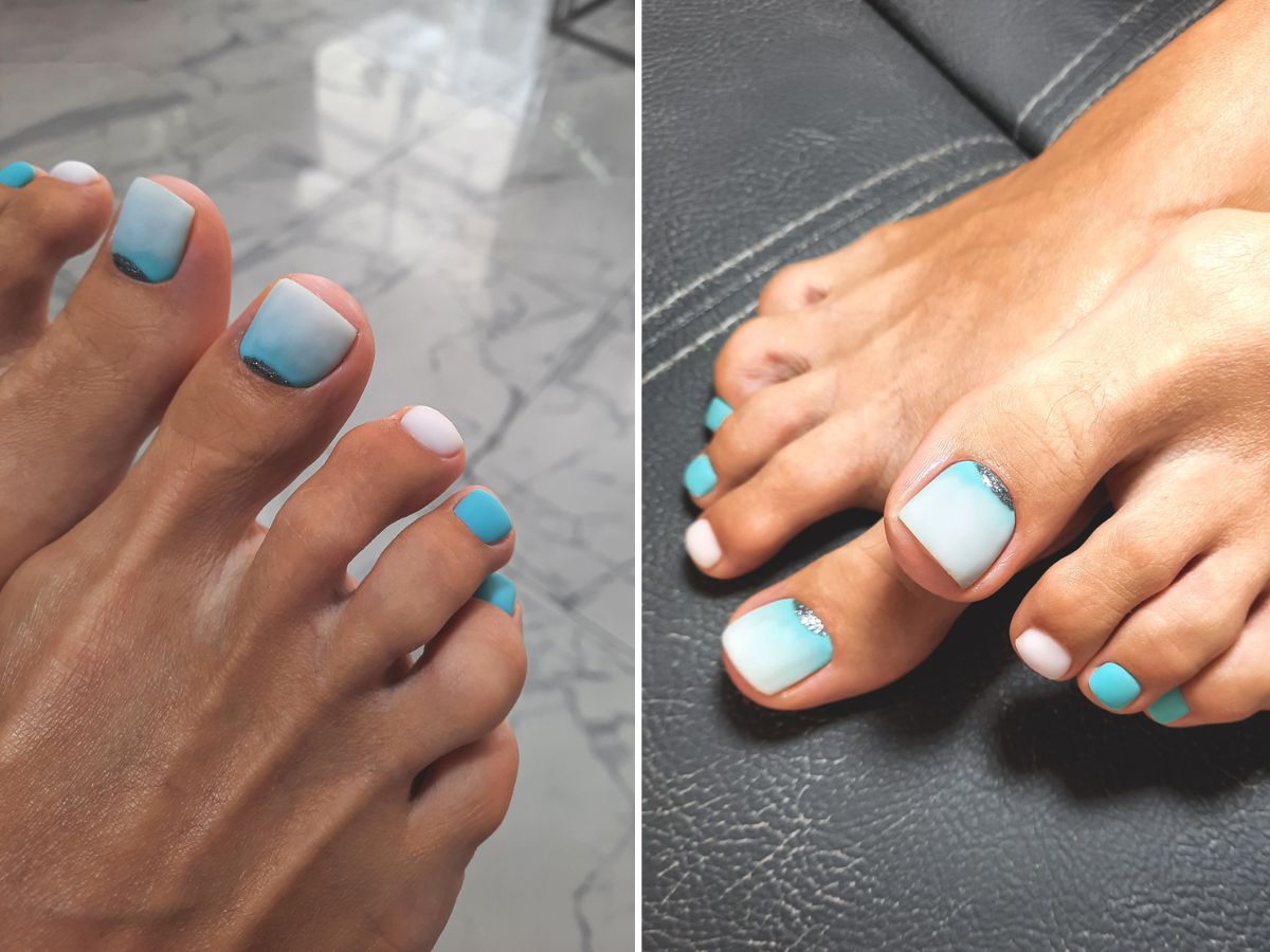 pedicure ombre