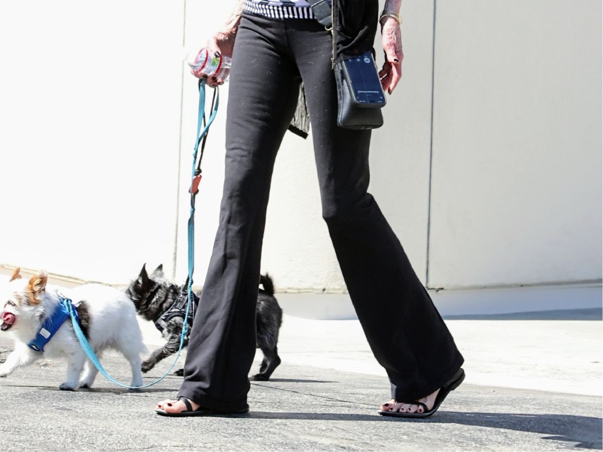 Stretch wide pants