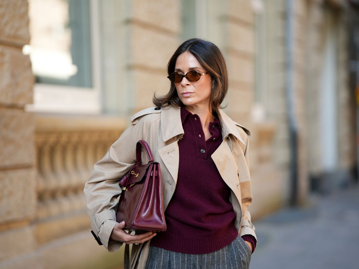 Burgundowy sweter H&amp;M