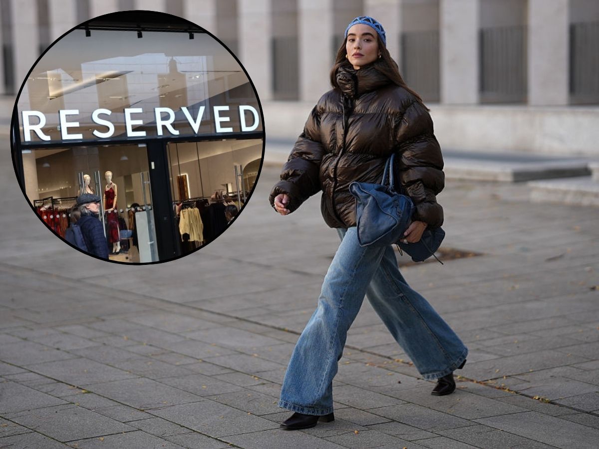 Czarna pikowana kurtka z Reserved