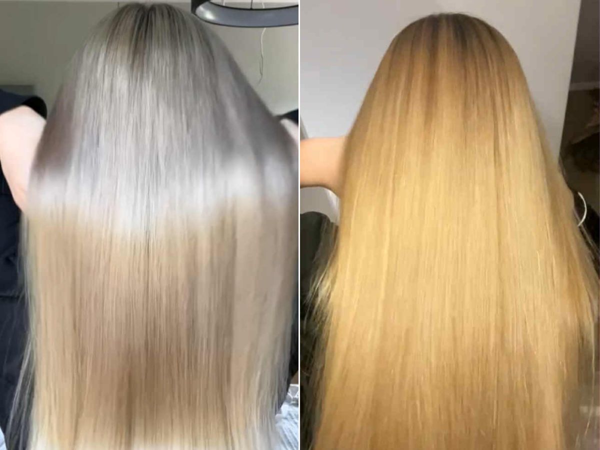 Drogeryjny szampon ochładza blond