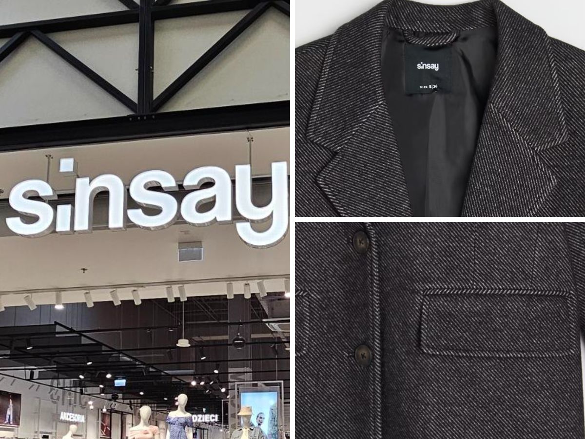 W składzie ma 15% wełny! Cieplutki płaszcz z nowości Sinsay