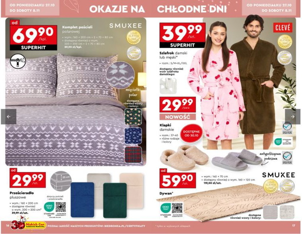 promocja w Biedronce - szlafroki
