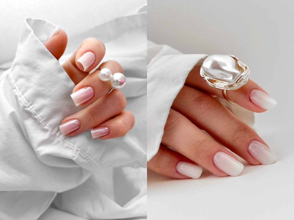pearl vintage nails