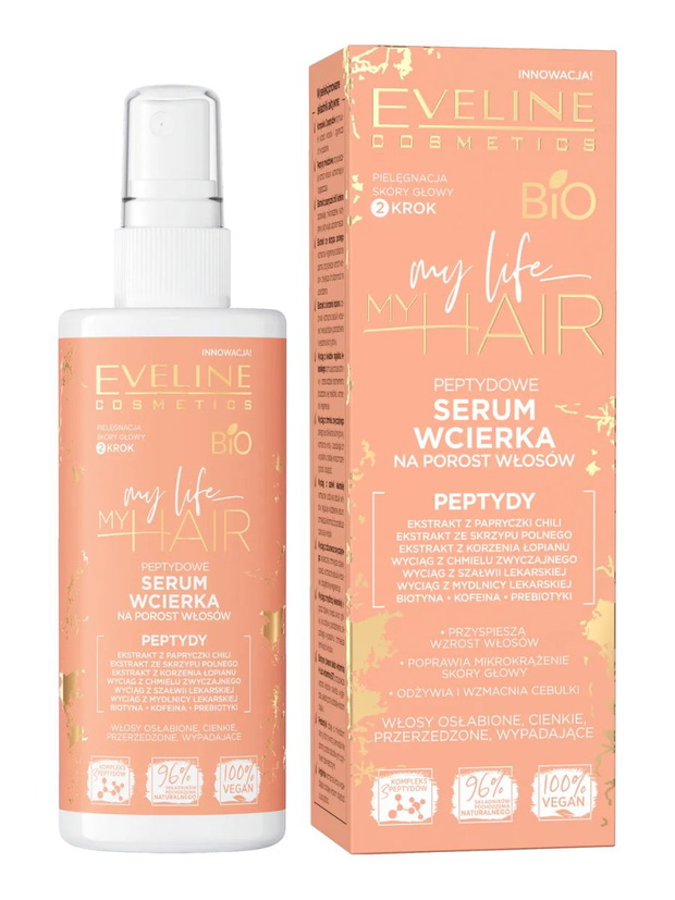 peptydowe serum-wcierka na porost włosów Eveline Cosmetics My Life My Hair