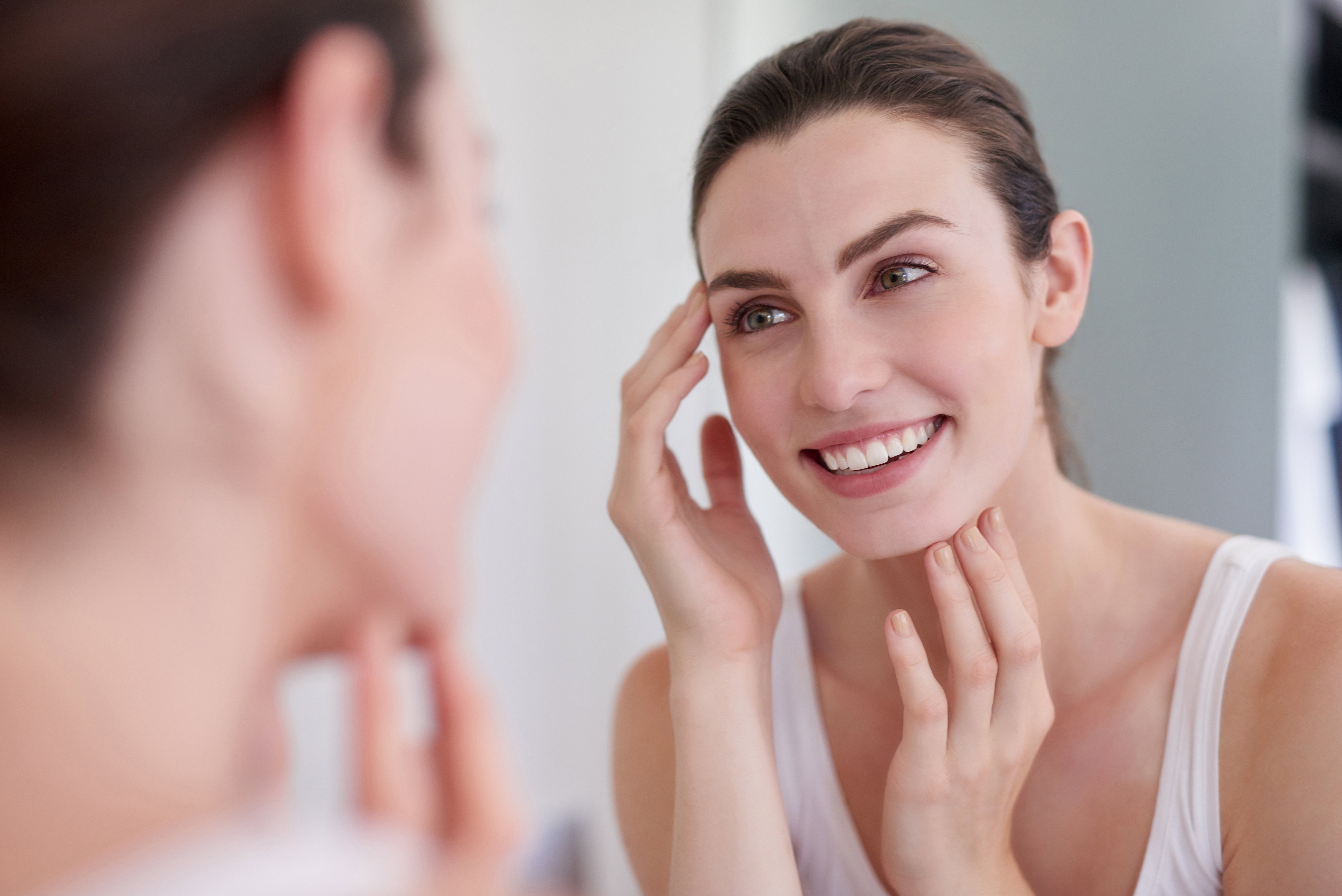 Maintaining the health of her skin