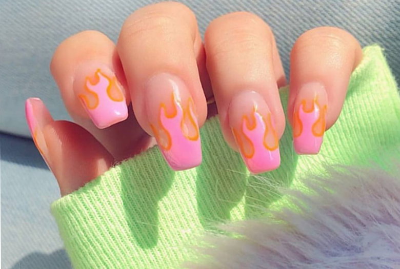 flame nails