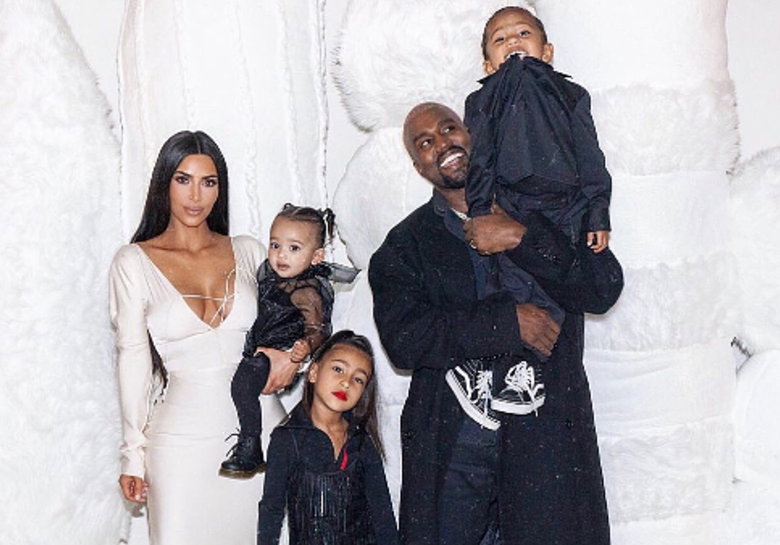 Kim Kardashian z rodziną