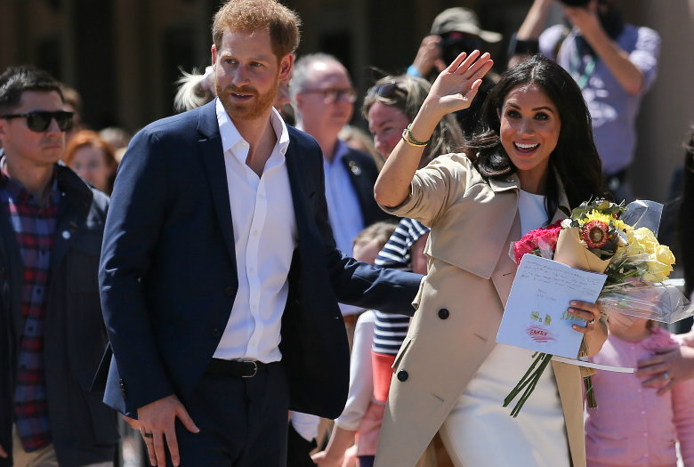 książę Harry i Meghna Markle w Australii