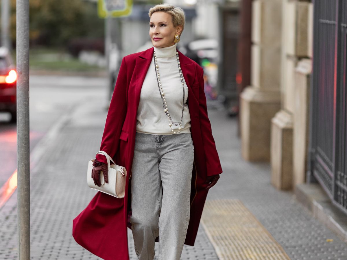 Elegancki golf z wełną i ażurowym detalem