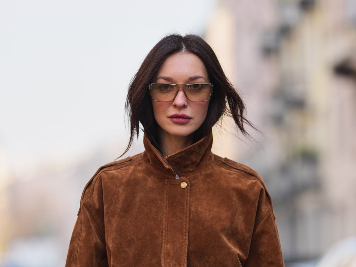zamszowa ramoneska