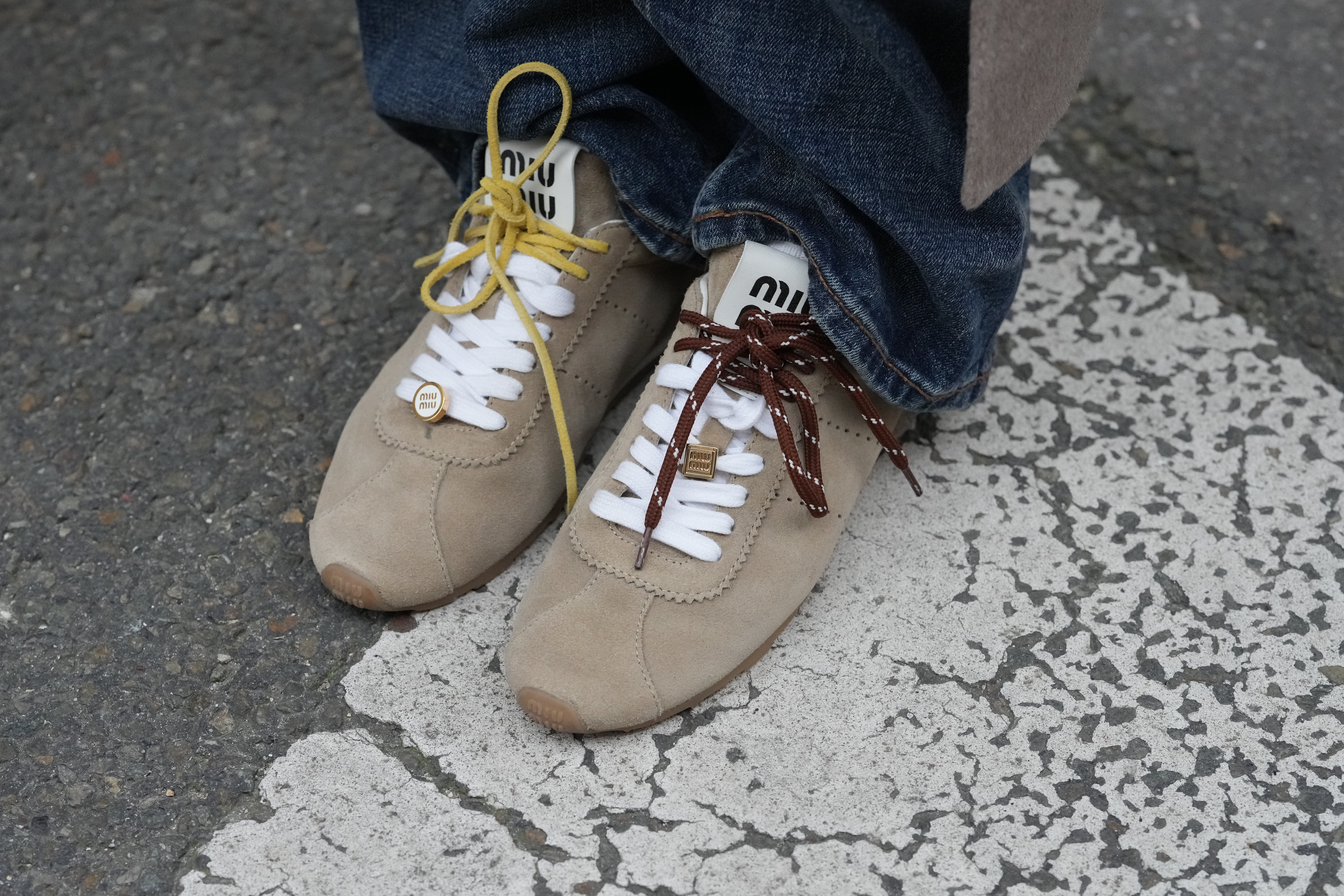 Retro sneakersy Miu Miu