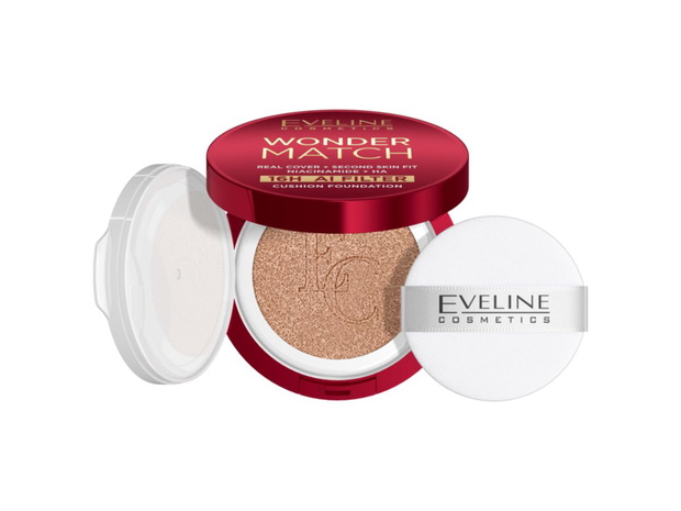Kryjący podkład cushion z niacynamidem Eveline Cosmetics Wonder Match